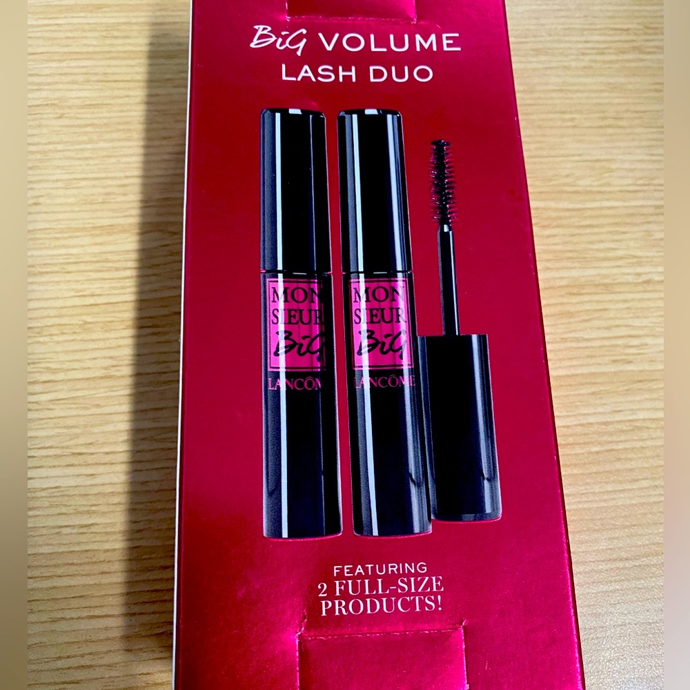 Lancome Paris Monsieur Mascara Set Big Volume Lash Duo 2 Full Size Mascara